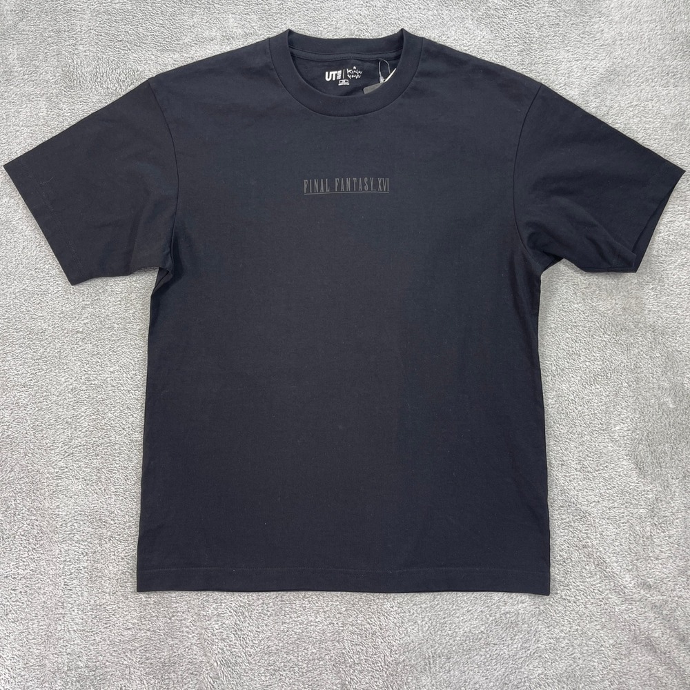inal Fantasy XVI Uniqlo T-Shirt Men XS Black Kenshi Yonezu F Graphic Tee